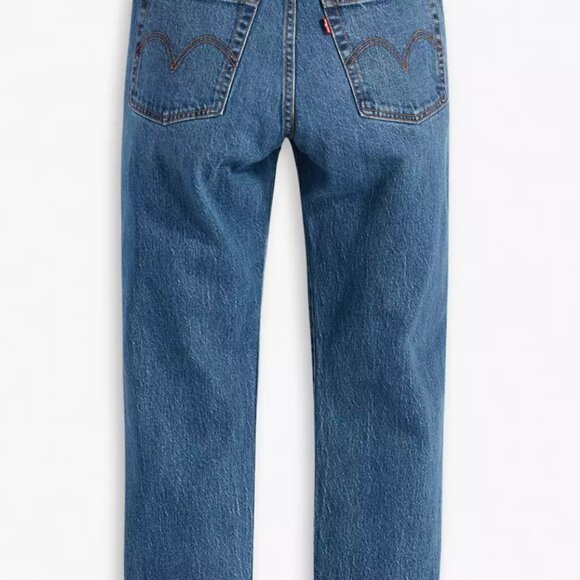 Levi’s Wedgie Straight Fit Blue Jeans - Picture 3 of 8